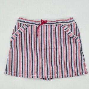 Vintage Gymboree 2003 "Whale Watching" Stripe Pull On Skort Toddler Girl Size 5T